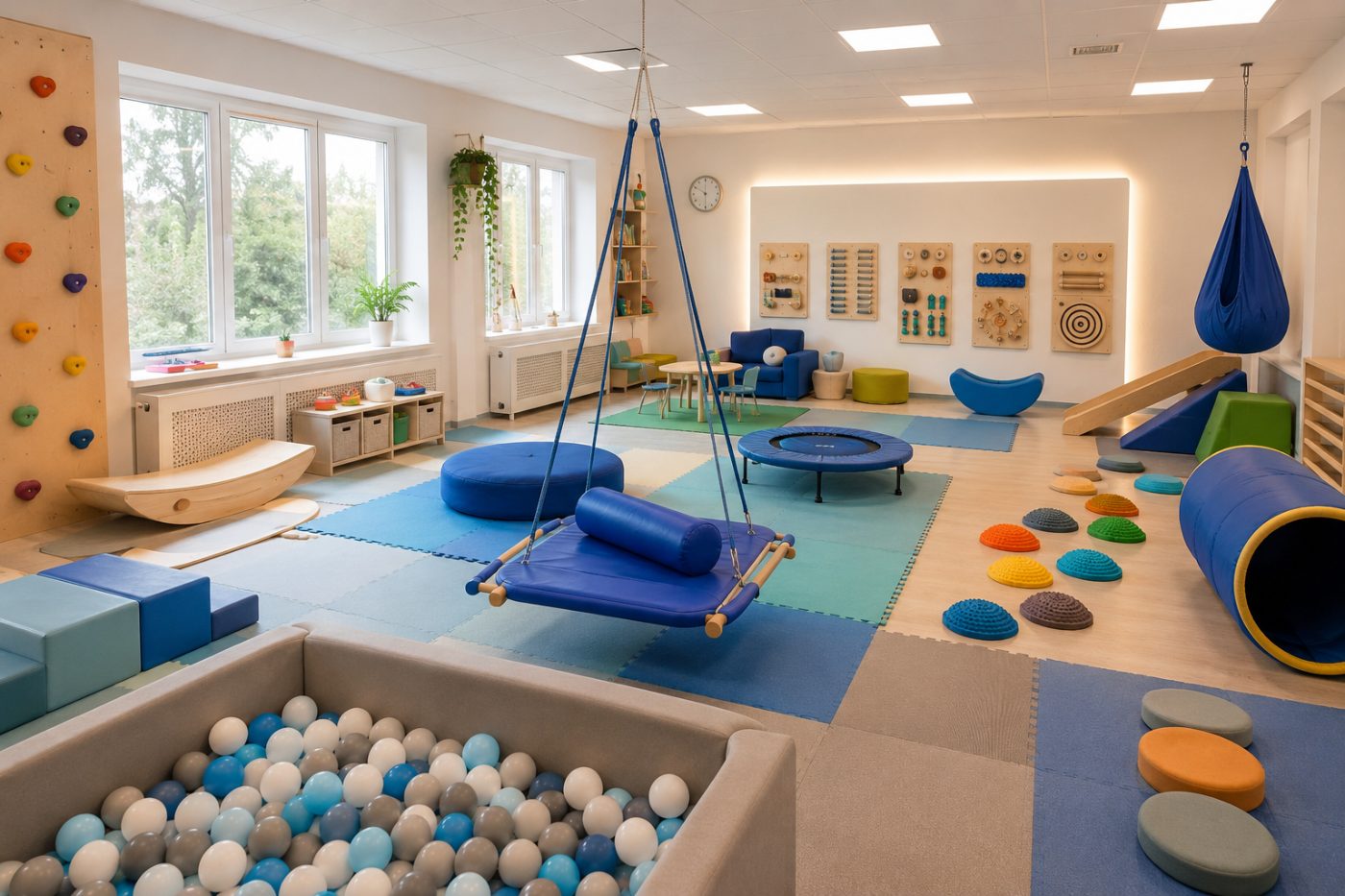 Sala terapeutyczna integracji sensorycznej w kokonik